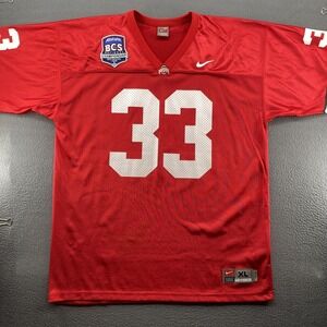 Ohio State Buckeyes‎ Jersey Mens XL Red NCAA Football Nike Allstate BCS 2008